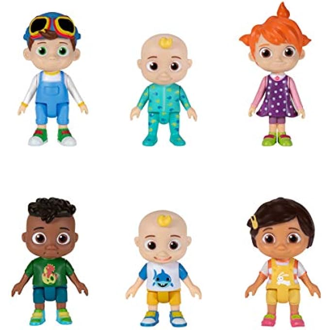 Cocomelon FAMILY & FRIENDS 6 FIGURE PACK MIXED WT80107 - Image 3